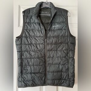Eddie Bauer EB650 Men’s Down Puffer Vest • Olive • Packable Lightweight SMALL